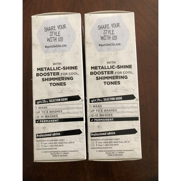 Schwarzkopf Hair 2x Schwarzkopf Got2b Color Metallic Permanent Hair